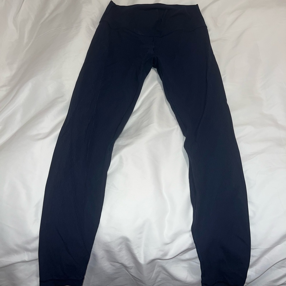 Navy Blue lululemon Align™ Super-High-Rise Ribbed-Trim 25 in